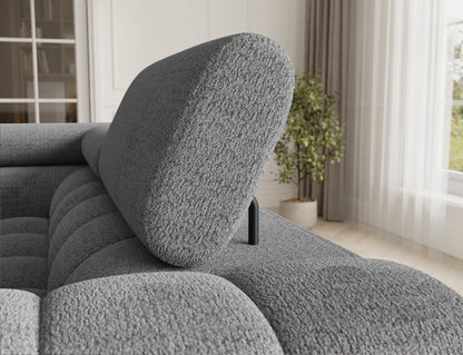 Fectory Sectional Storage Sleeper Chaise Sofa - Grey