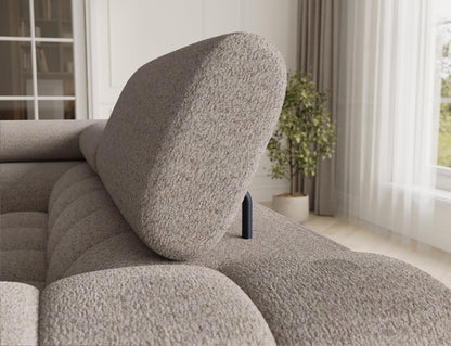 Fectory Sectional Storage Sleeper Chaise Sofa - Beige