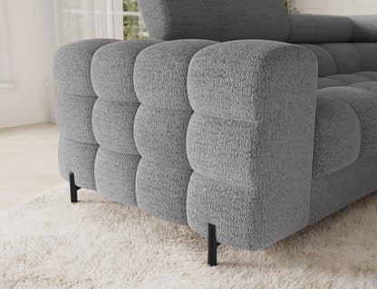 Fectory Sectional Storage Sleeper Chaise Sofa - Grey