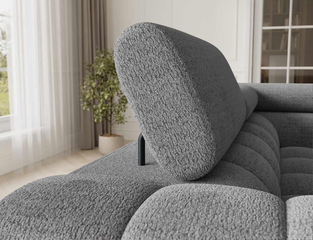 Fectory Sectional Storage Sleeper Chaise Sofa - Grey