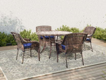 Cambridge 5-Piece Outdoor Wicker Dining Set