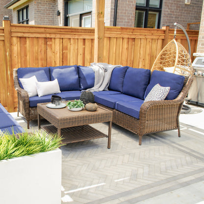 Cambridge 4-Piece Sectional Set With Coffee Table