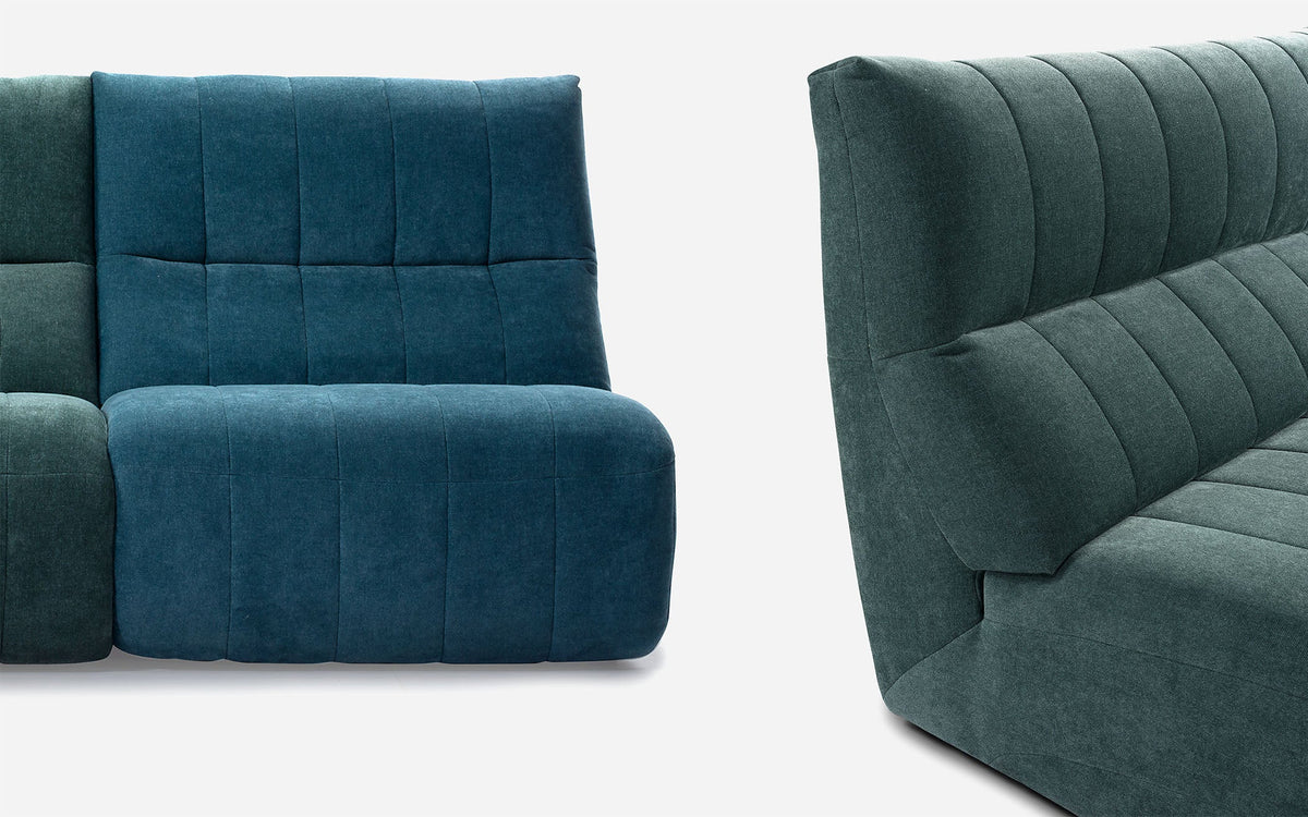 Camaro Modular Sectional - Blue/Green