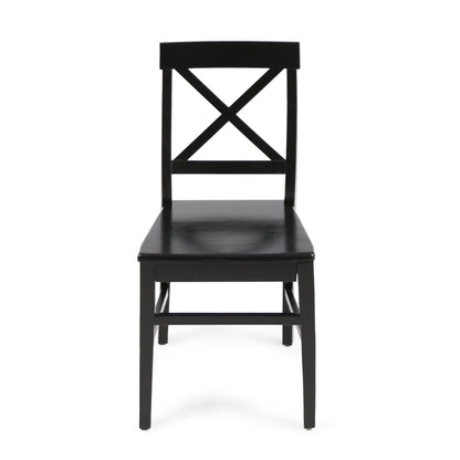 Farmhouse Acacia Dining Chairs Set of 2