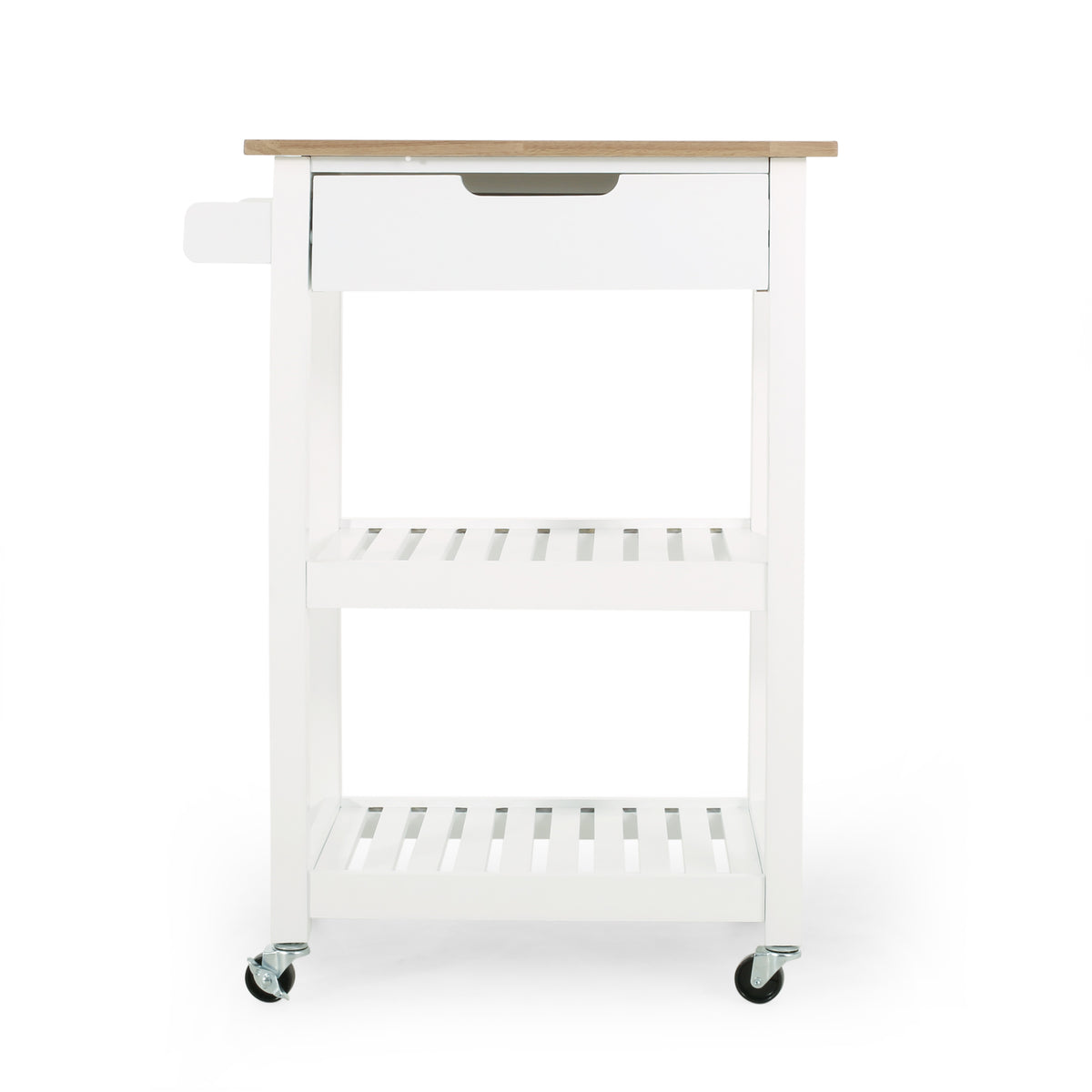Rolling Kitchen Cart with Storage and Drawers