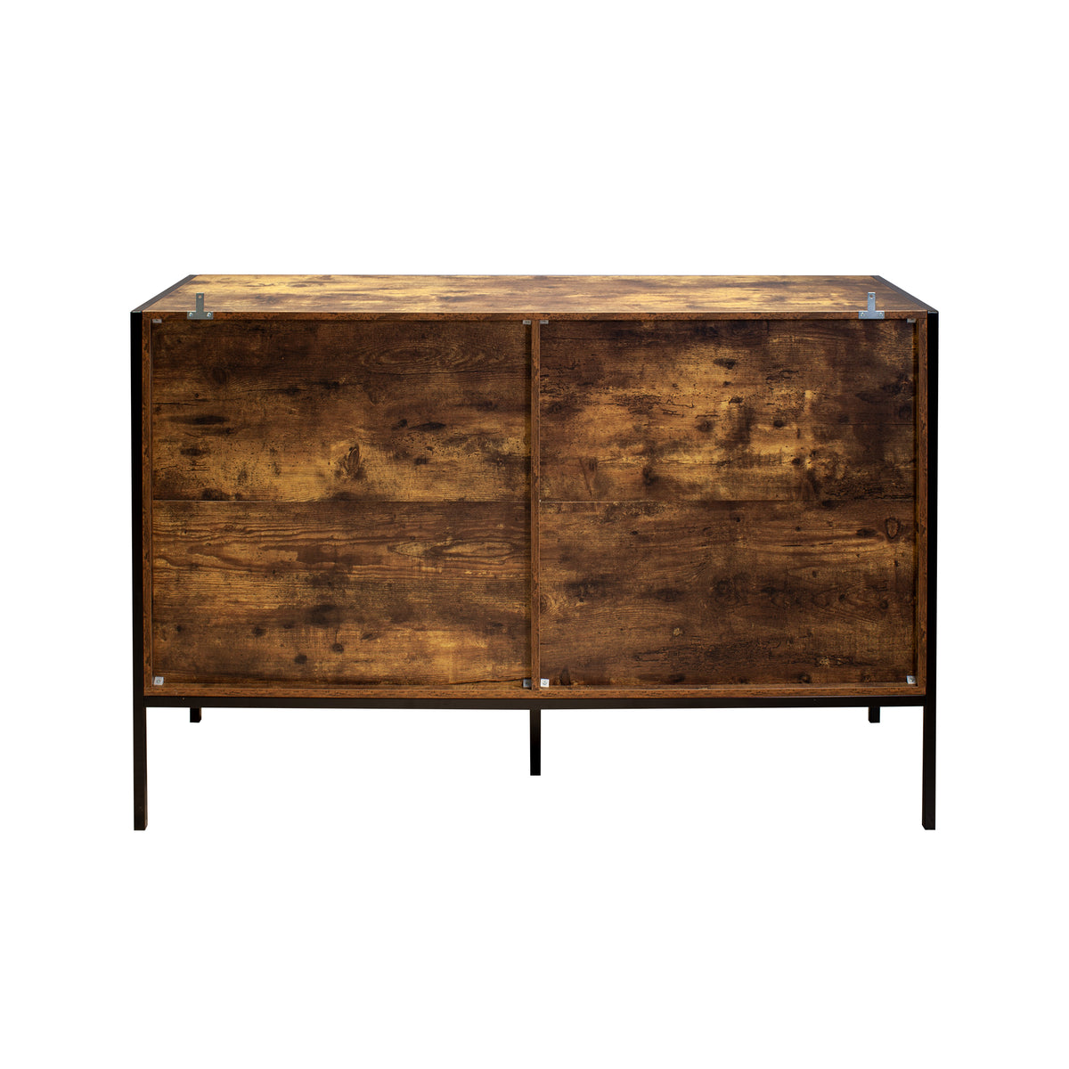 Industrial 6-Drawer Dresser with Steel Frame