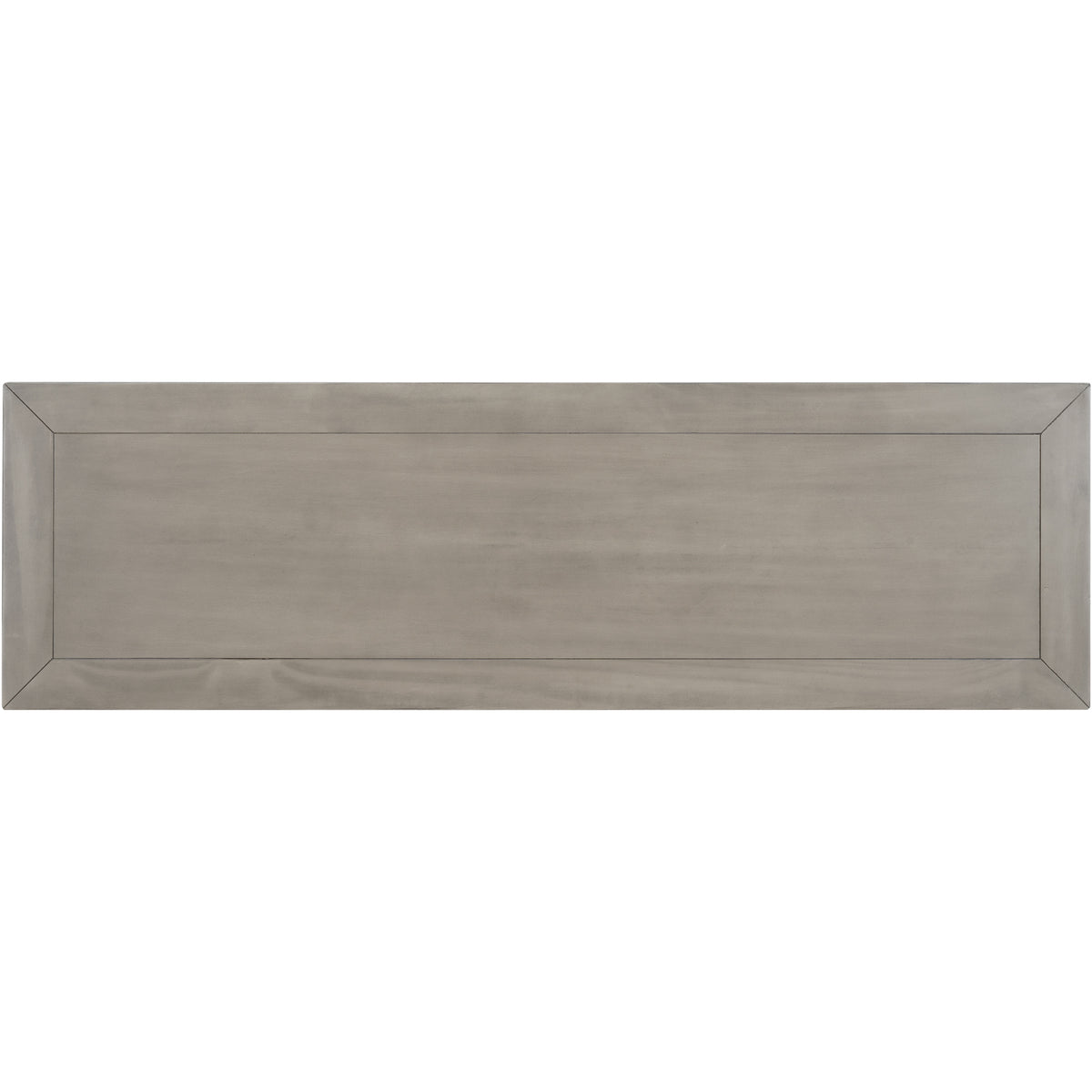 Gray Wood Console Table with Drawers
