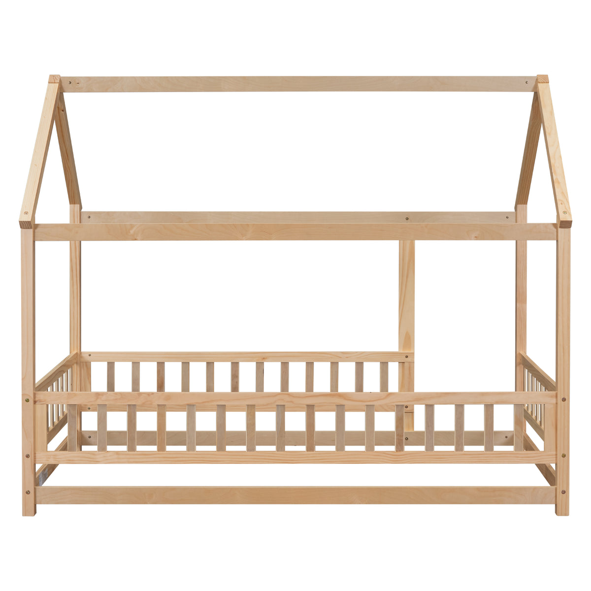Twin Floor Bed White
