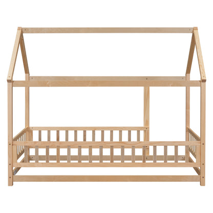 Twin Floor Bed White