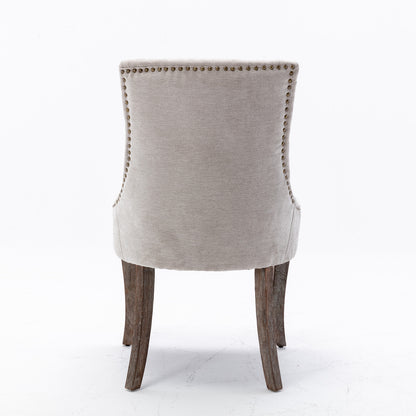Ultra Side Dining Chairs Set of 2 Beige
