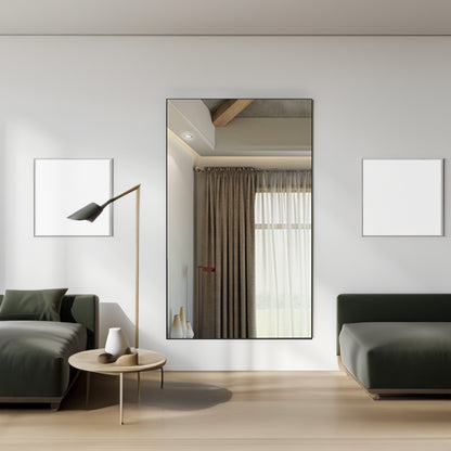 Oversized Black Frame Bathroom Mirror