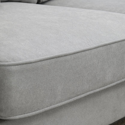 Modern U-Shape Sectional Sofa Light Gray