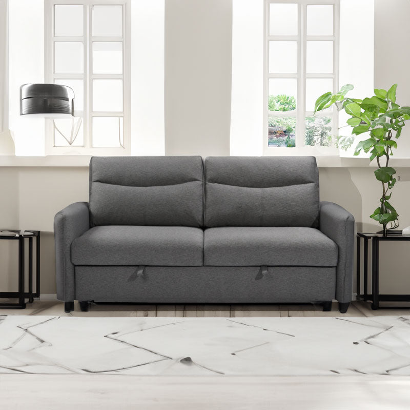 3-in-1 Sleeper Sofa Bed with Pullout Gray