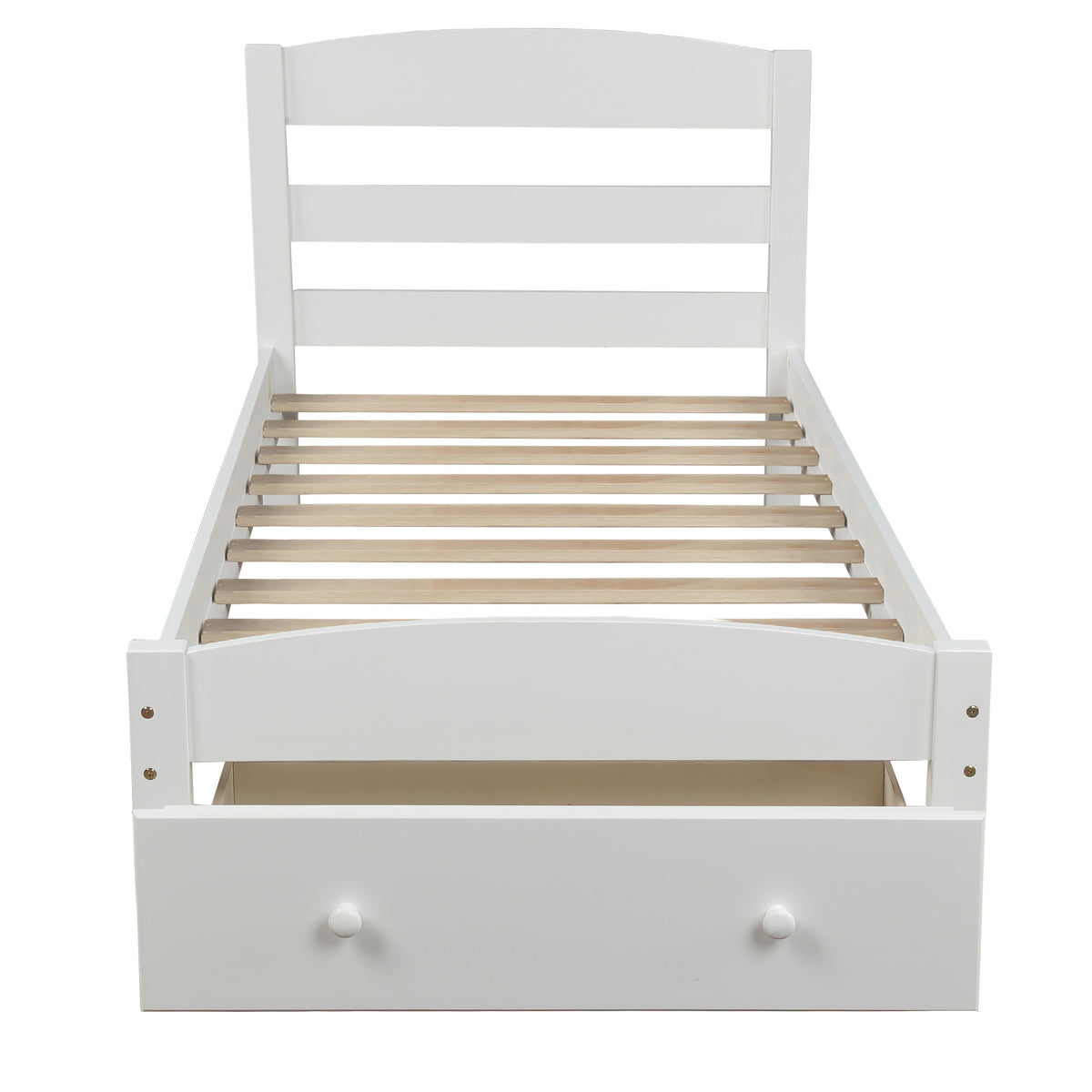 Twin Platform Bed White