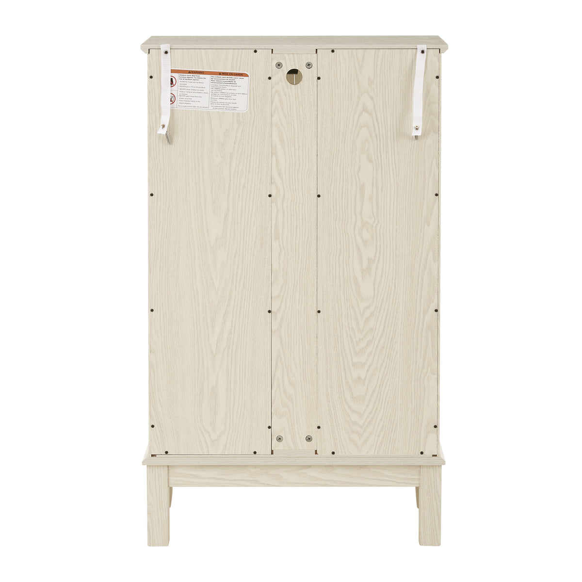 Dual Door Curio Display Cabinet with Adjustable Glass Shelves White