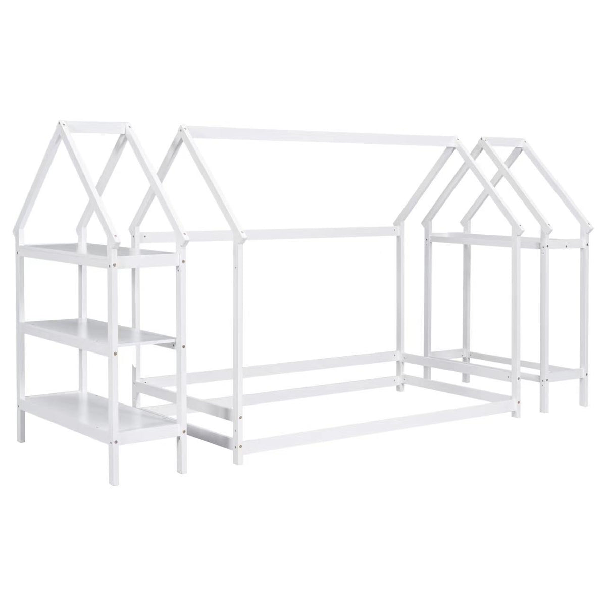 Twin House Bed White