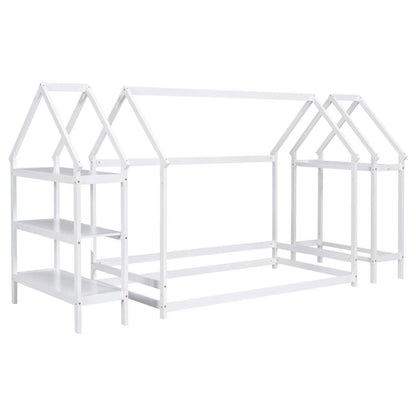 Twin House Bed White