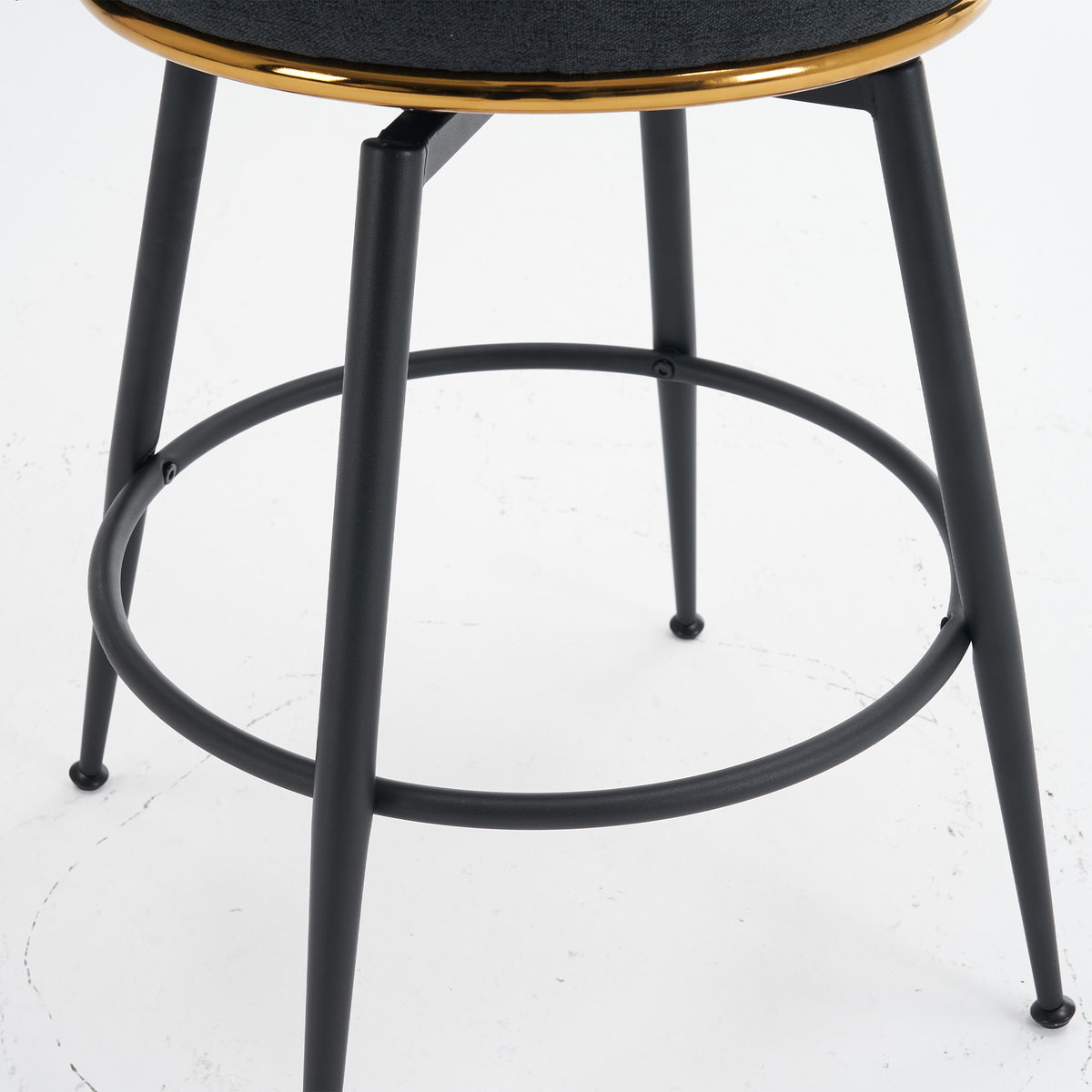 Adjustable Gray Bar Stool Set (2 pcs) – Modern Metal Base
