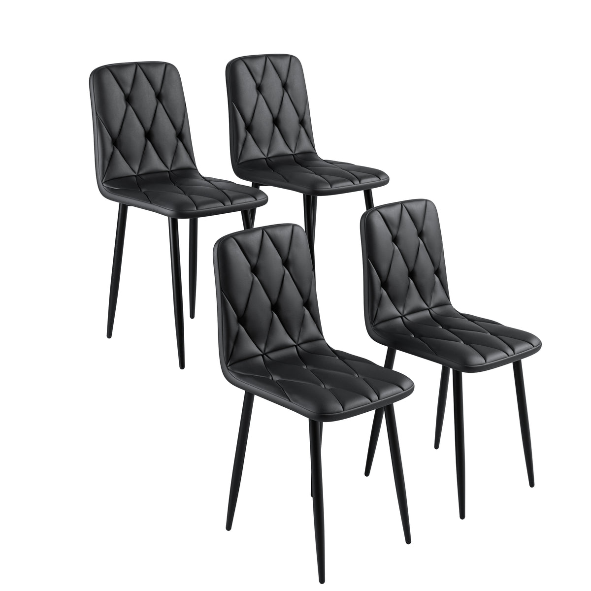 Modern Dining Chairs Set of 4 Gray