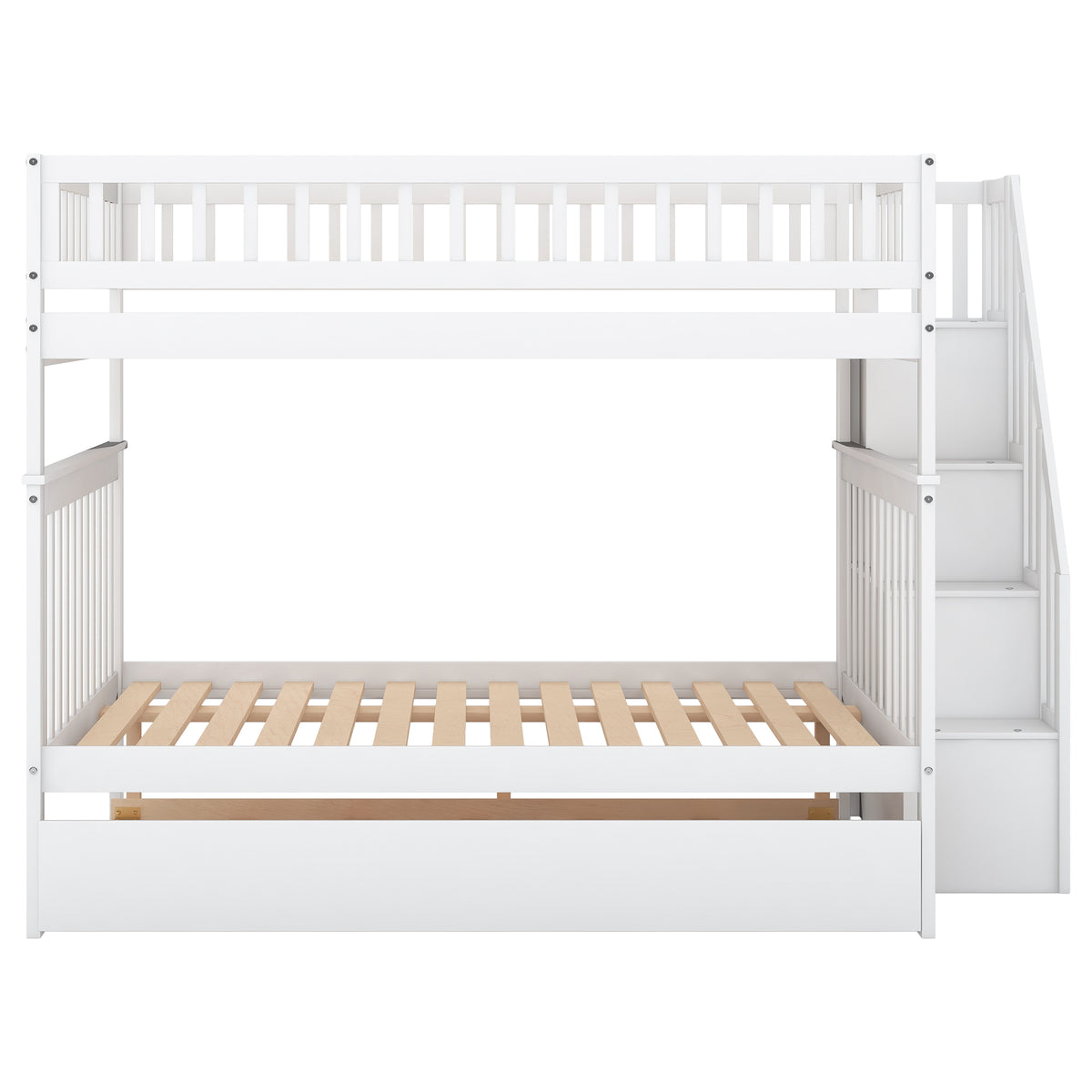 Full Over Full Bunk Bed White