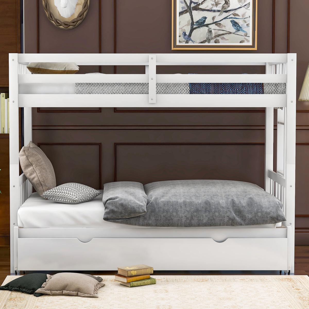 Pull-Out Bunk Bed White