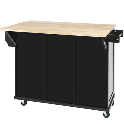 Kitchen Island Cart Black