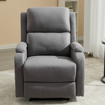 Adjustable Recliner Chair Fabric Gray