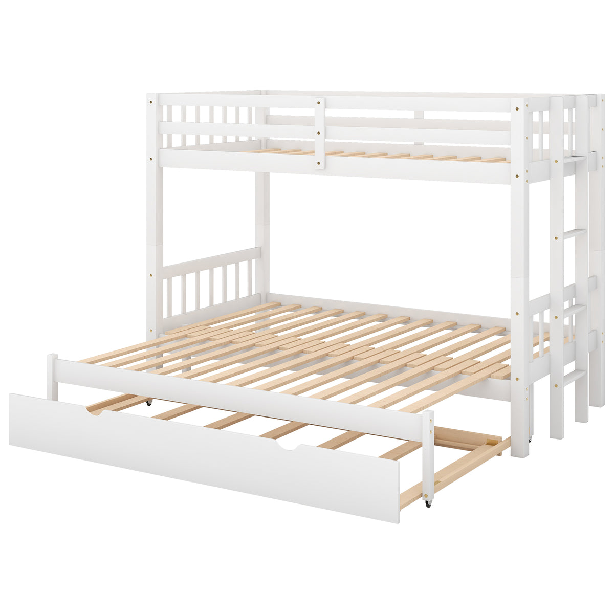 Pull-Out Bunk Bed White
