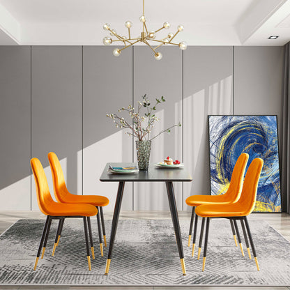 Modern Black MDF Kitchen Dining Table
