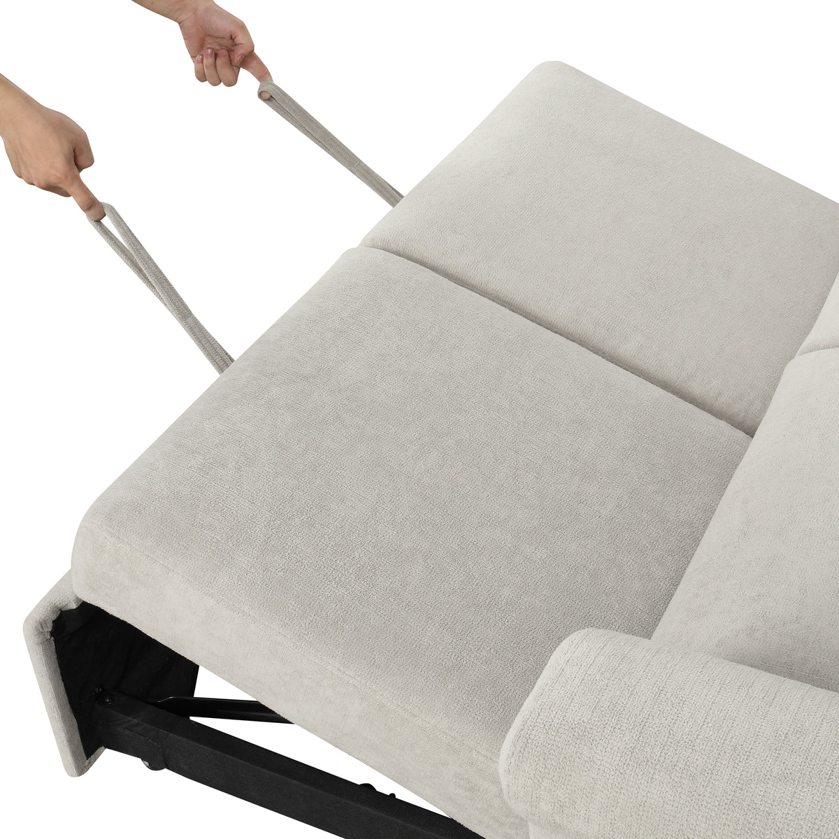 U-Style Convertible Loveseat Sofa Bed – Modern Sleeper with Storage