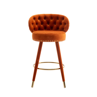 Counter Height Bar Stools Set of 2 Black