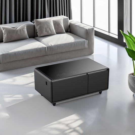 Smart Coffee Table with Bluetooth & USB Charging
