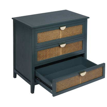 Rattan Storage Cabinet 3-Drawer