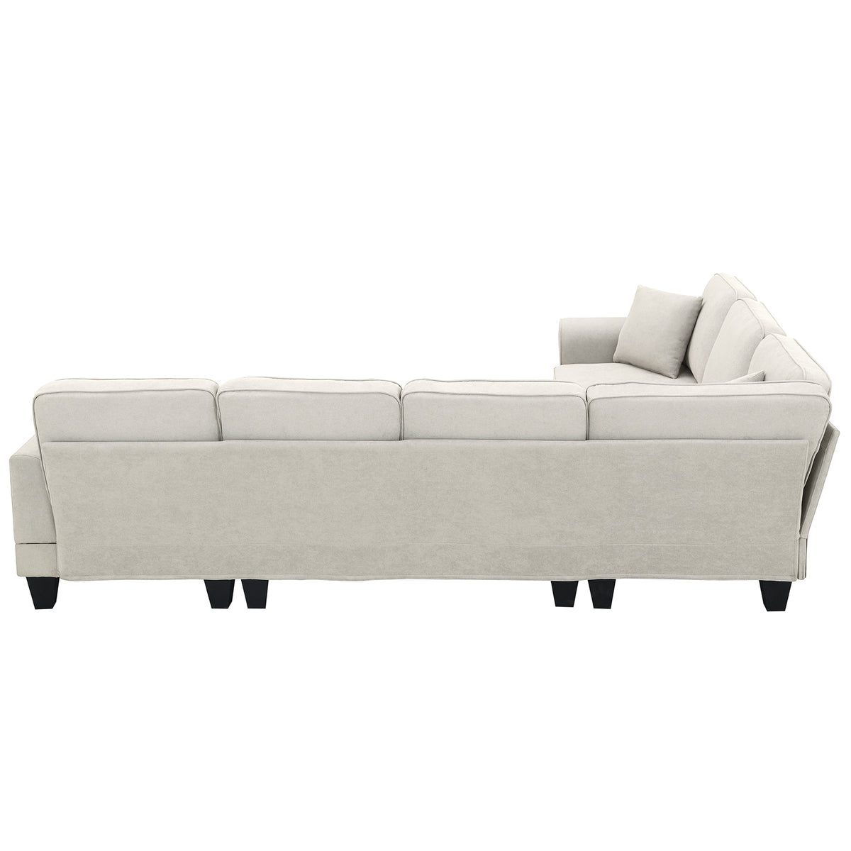 Modern Fabric Sectional Sofa – 7-Seater