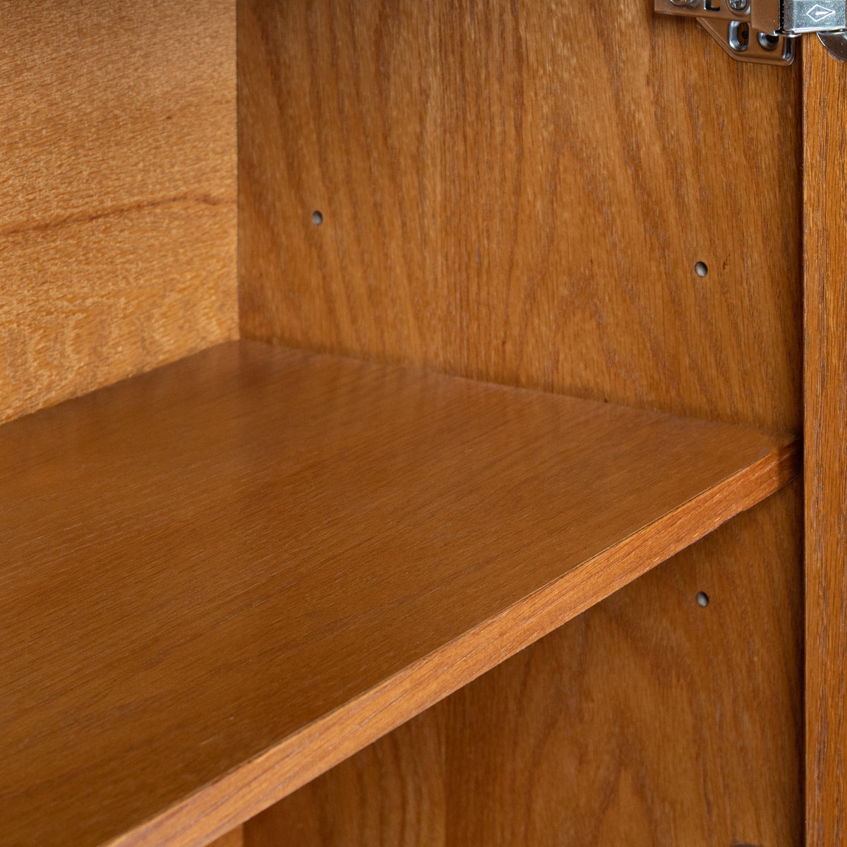 Walnut Buffet Cabinet with Storage Panels