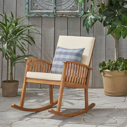 Casa Acacia Wood Rocking Chair