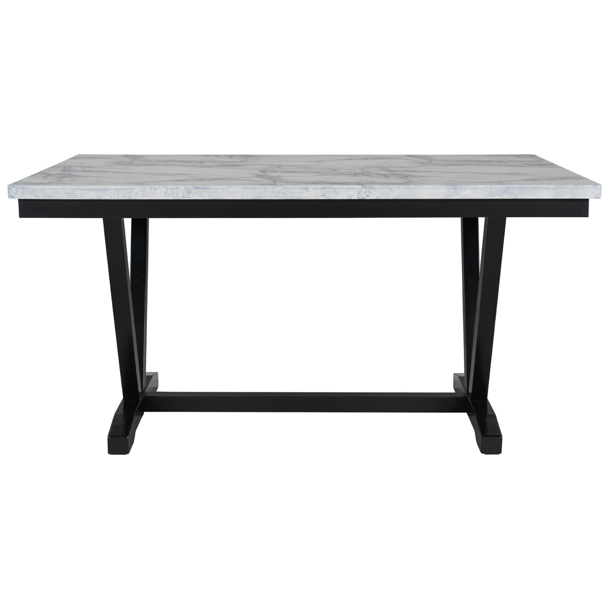 6-Piece Modern Dining Set – White Finish