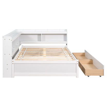 Full Storage Bed White