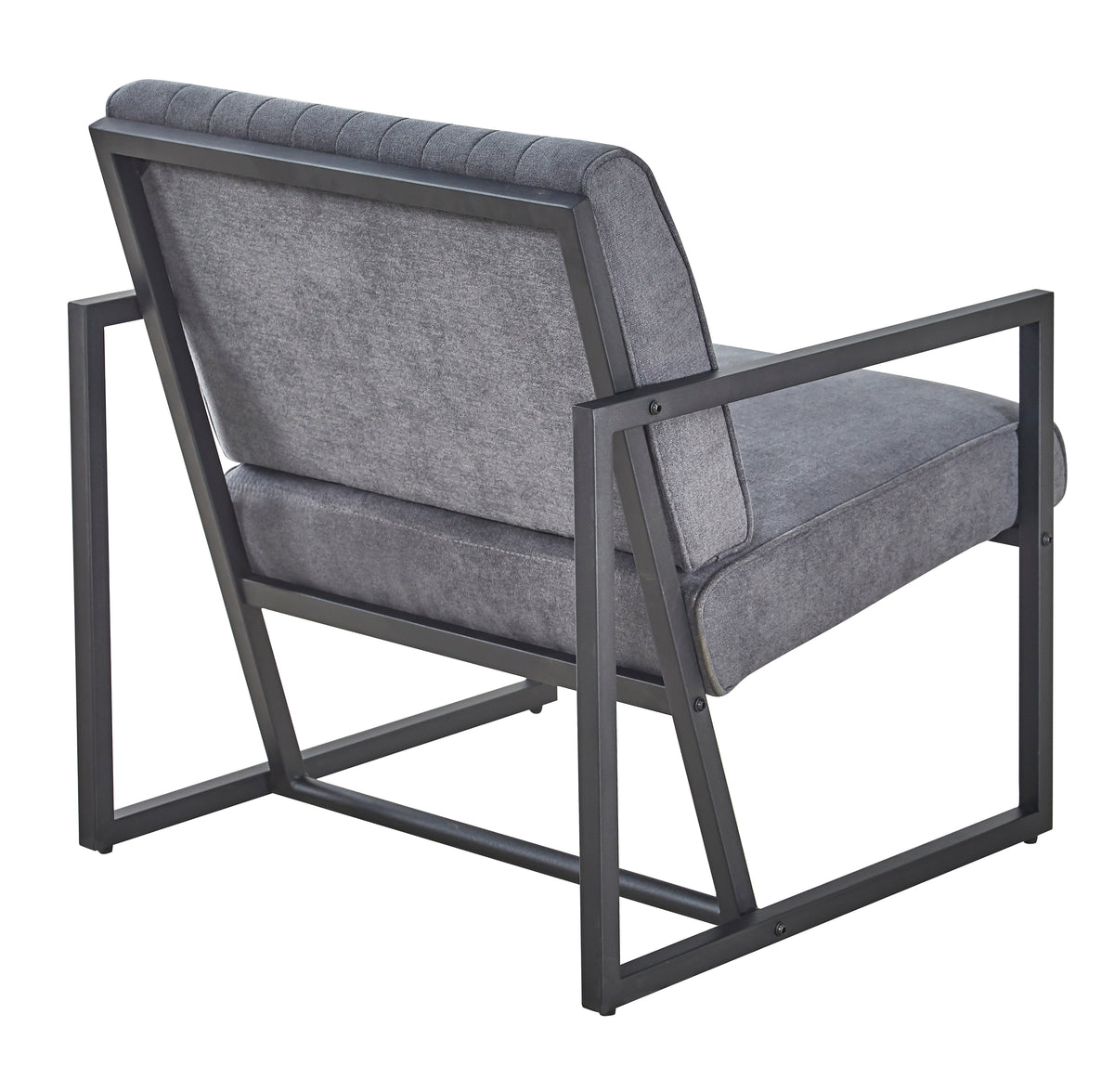 Grey Steel Armchair – Modern Dining