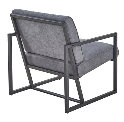 Grey Steel Armchair – Modern Dining