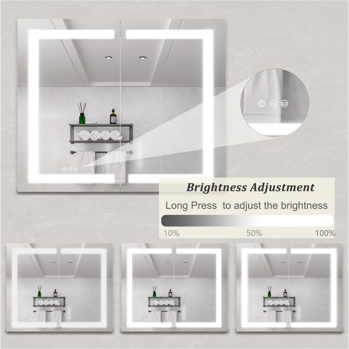 LED Vanity Mirror Medicine Cabinet