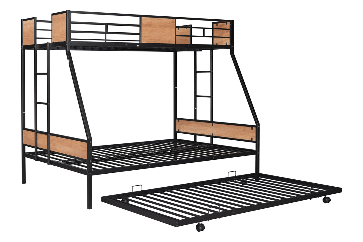 Metal Twin over Full Bunk Bed White