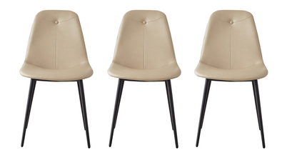 PU Leather Dining Chair Set (2 pcs) – Soft Cushion
