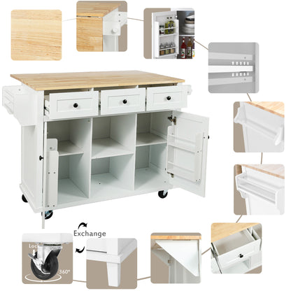 Kitchen Island Cart White