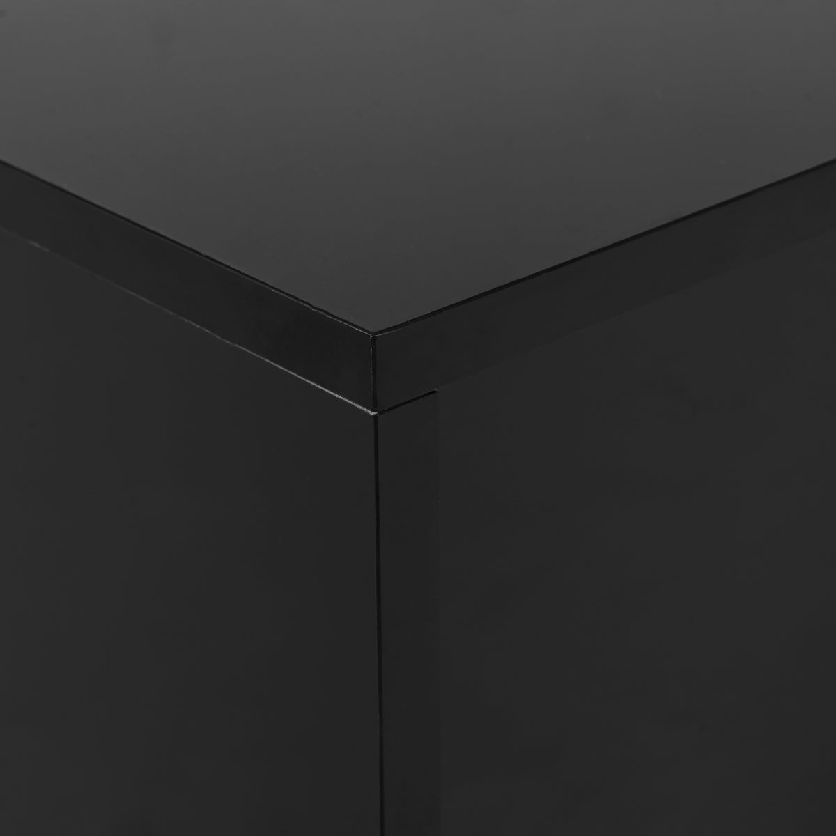 Modern Rectangular Sofa Table Black