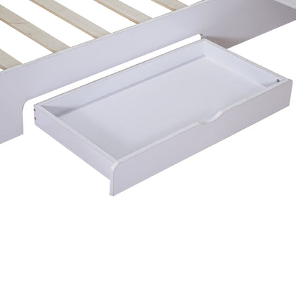 Queen Platform Bed White