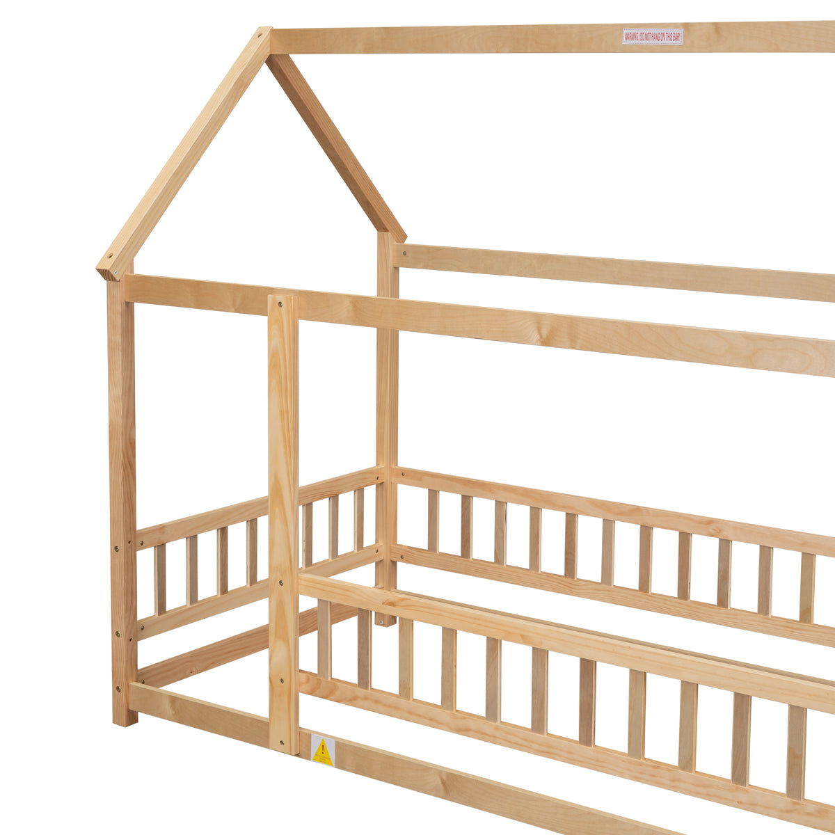 Twin Floor Bed White