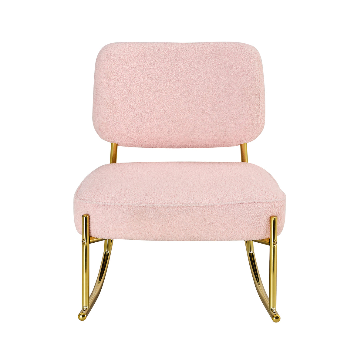 Velvet Rocking Lounge Chair – Cream