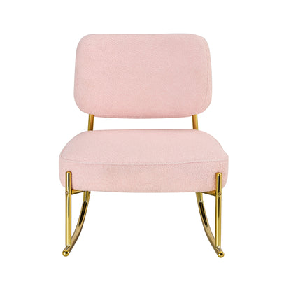 Velvet Rocking Lounge Chair – Cream