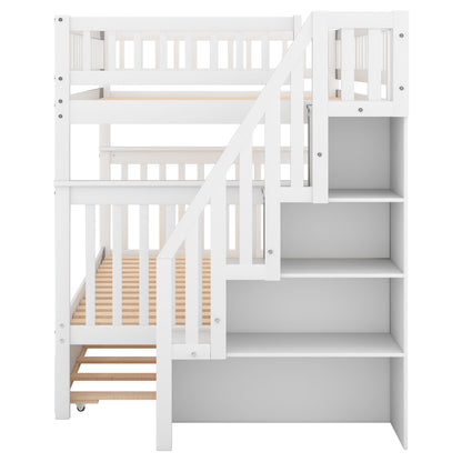 Full Over Full Bunk Bed White